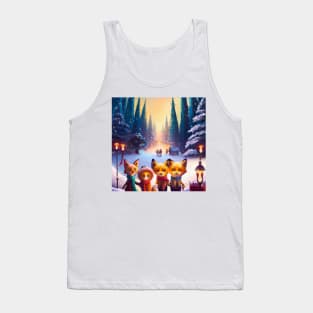 Cute Animals Drawing Tank Top